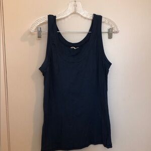Classic Navy Scoop Neck Women's Tank Top